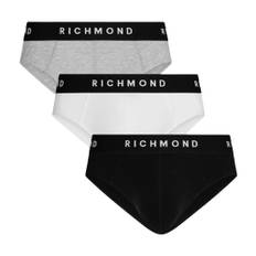 John Richmond, Undertøj, Herre, Flerfarvet, M, Bomuld, Tripack Low-Rise Bomulds Trusser
