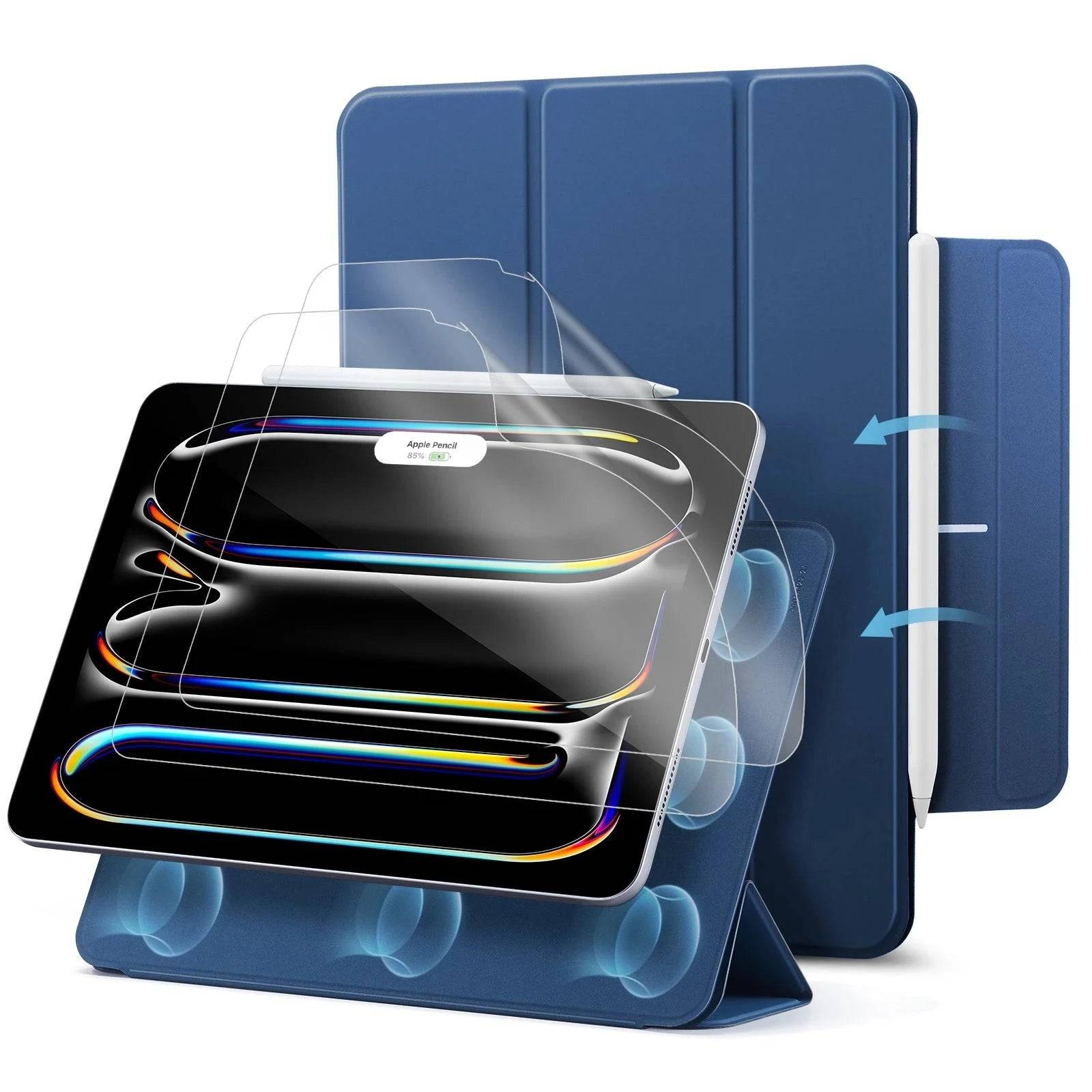 iPad Pro 13ʺ (2024) Rebound Art Bundle - Navy Blue - Navy Blue