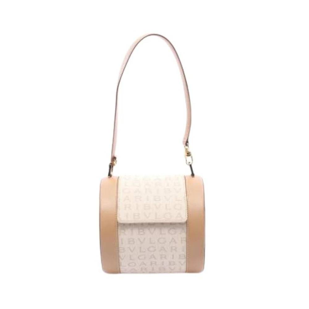 Bvlgari Vintage Pre-owned Vintage Håndtaske - Vintage - Dame - Beige - ONE SIZE - Læder