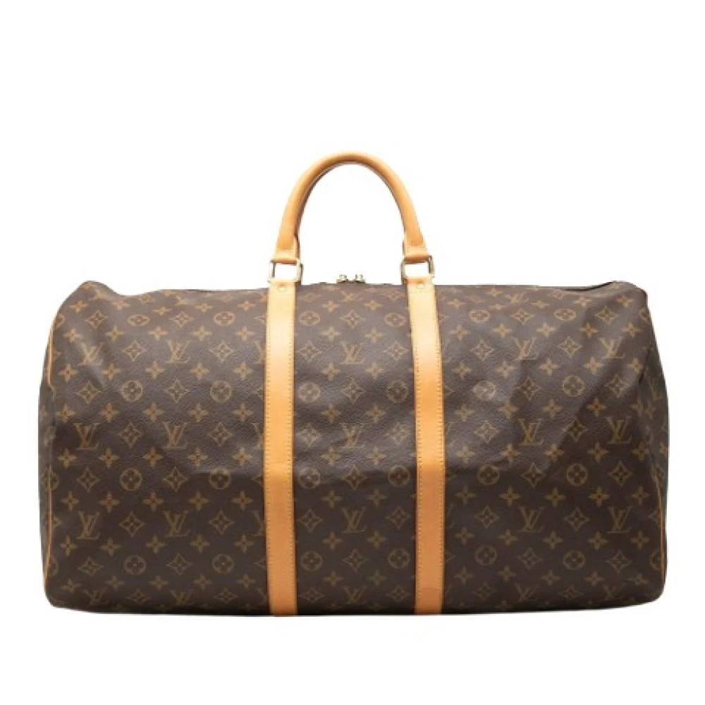 Louis Vuitton Vintage Pre-owned Keepall 55 - Vintage - Dame - Brun - ONE SIZE - Læder