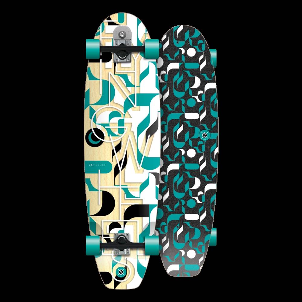 FLYING WHEELS Surf Skateboard 36 - Pisces.