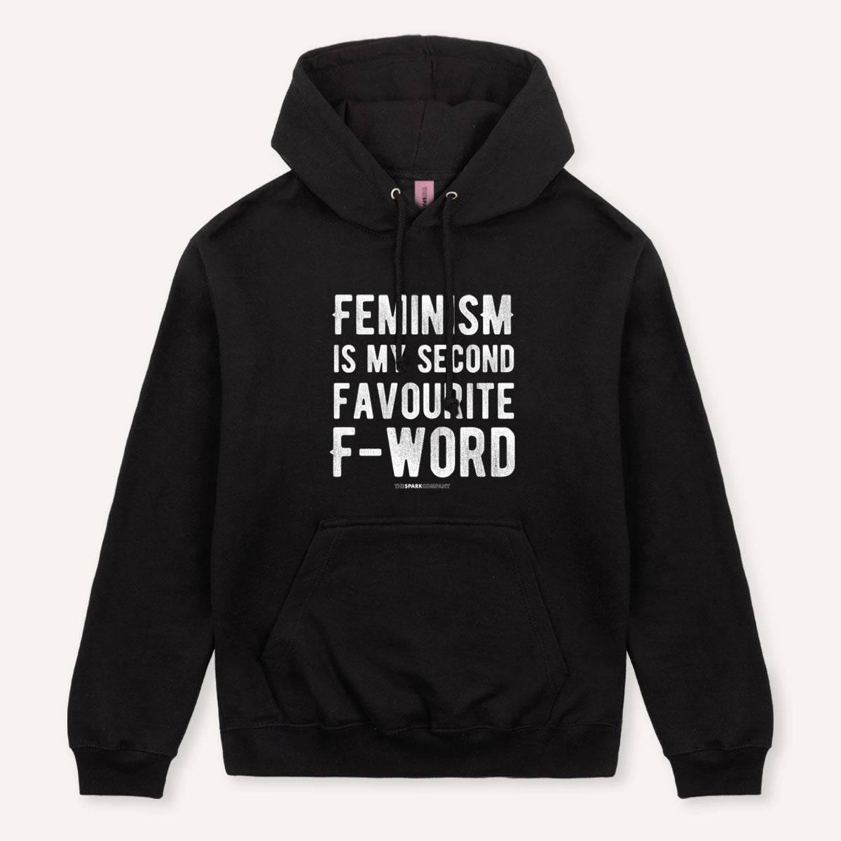Second Favourite F-Word Feminsit Hoodie - Black