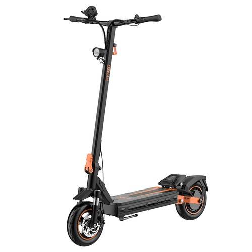 Fynzo S11 Foldable Electric Scooter, 1100W Peak Motor, 48V 15.6Ah Battery, 45km/h Max Speed, 60km Range, Front Fork & Rear Swingarm Suspension, 10"×2.5" Tubeless Tire, E-ABS & Dual Disc Brakes, NFC Unlock, 2.0" LCD Display, IP54