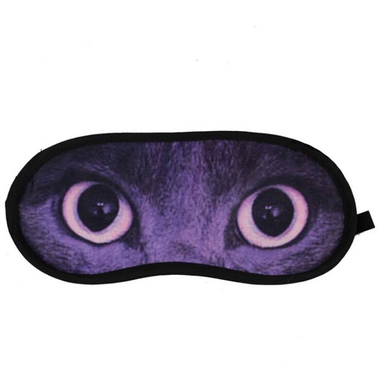 Ett stycke bärbar mjuk elastisk katt tredimensionell bindfold rese-ögonskydd ögonskydd sömnhjälp ögonmask vårdverktyg