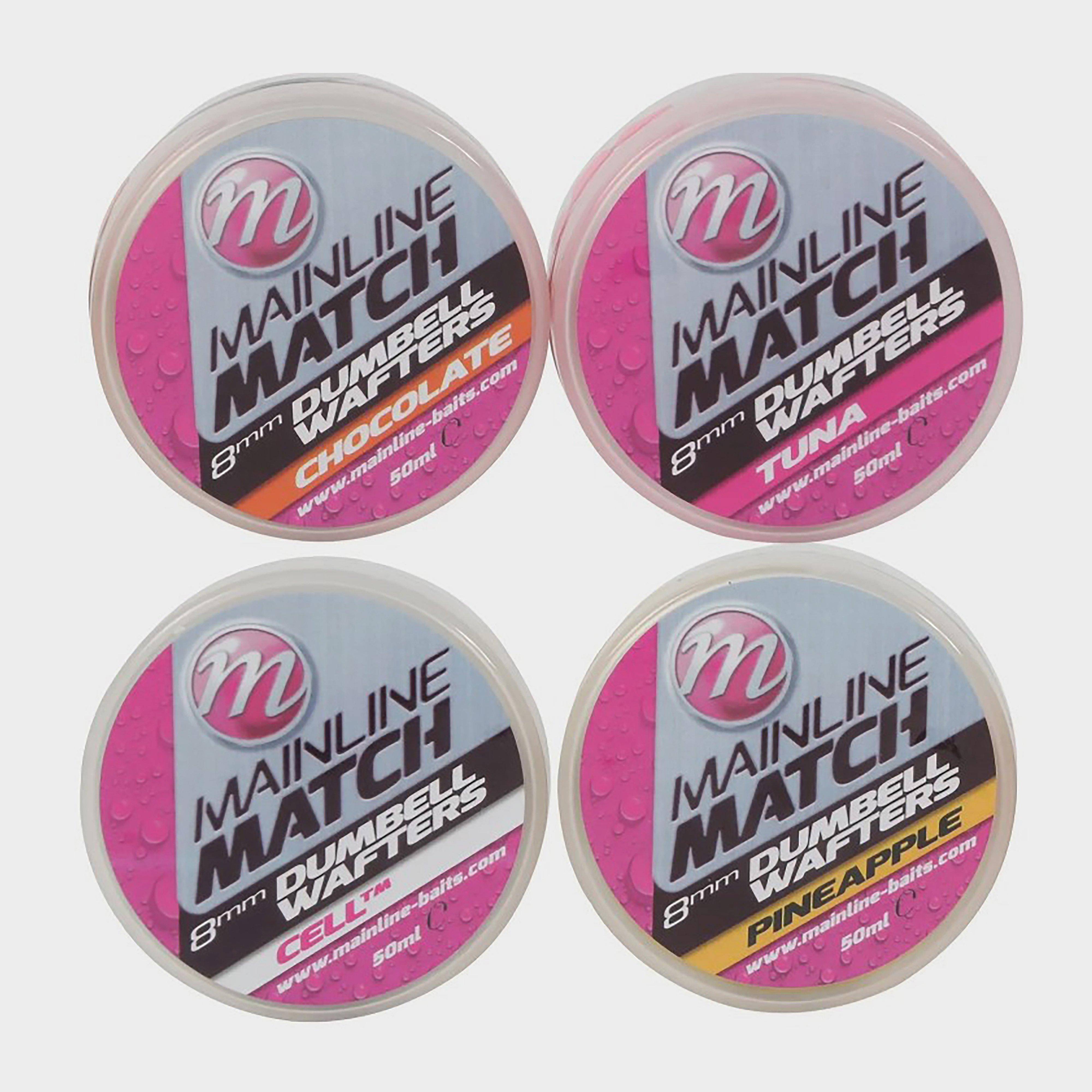 Mainline Match Dumbell Wafters in White Cell (6mm ), Brown