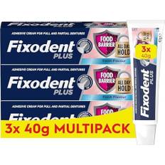 Fixodent dubbel självhäftande proteser, paket med 3 Grädde