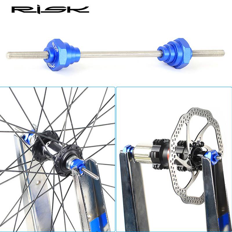 Bicycle Thru Axle Adaptor Hub Converter For 12/15/20mm Bike Hub Rim Wheel Truing Stand Adapter With 200mm Fix Rod Accessories