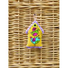 Permin Broderikit F�gelholk gul 2 f�glar 7x9cm