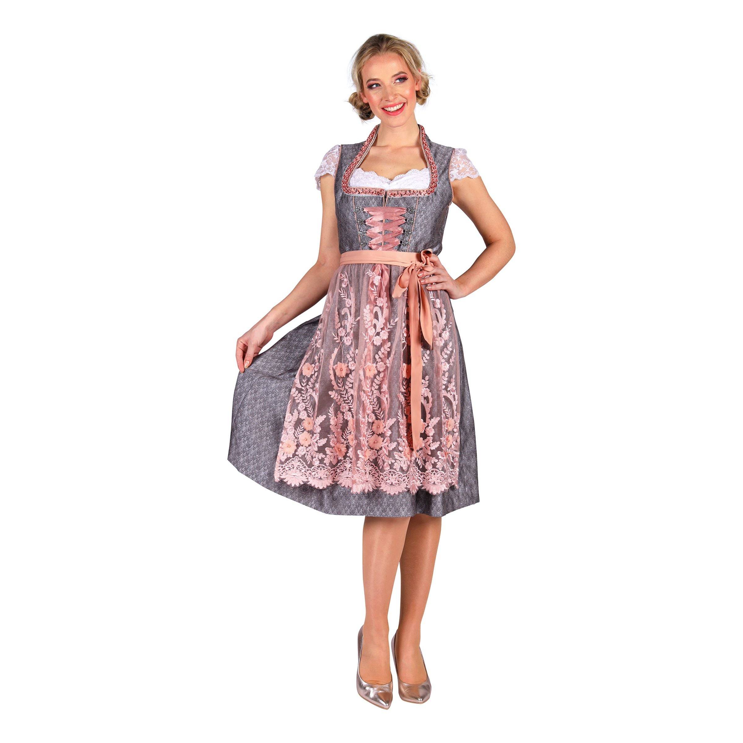 Oktoberfest Dirndl Lina Deluxe Maskeraddräkt - 44.