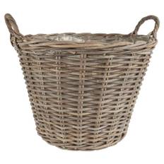 Ib Laursen Kurv Rattan m/ Plast Indvendig 43x39x47cm