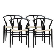 Carl Hansen - CH24 Nordiska Galleriet Exclusive Edition - Set of 4 - Spisebordsstole - Hans J. Wegner - Sort - Træ