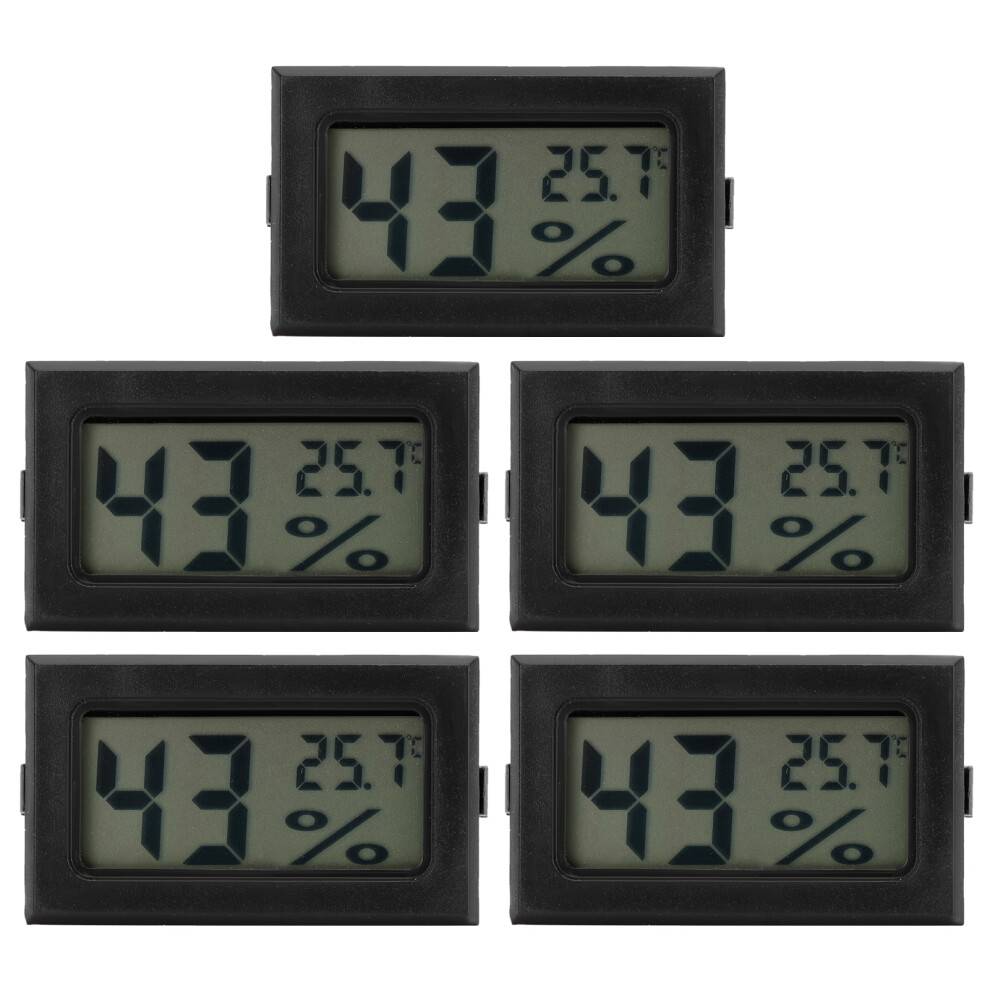 Digital LCD Termometer Hygrometer Miniaturstørrelse Temperatur Fugtighedsmonitor Høj Præcisionssensor Til Indendørs Miljøovervågning