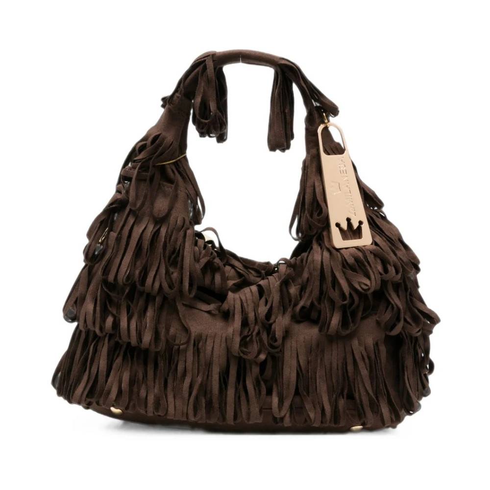 La MILANESA Capucine Fringed Tote Bag - Tasker - Dame - Brun - ONE SIZE - Uld