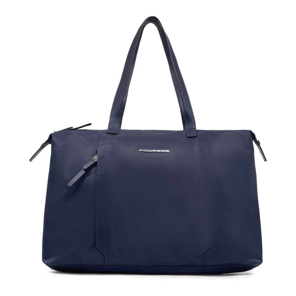 Piquadro - Foldable Laptop Bag 15-6" Väskor - Dam - ONE Size - Läder