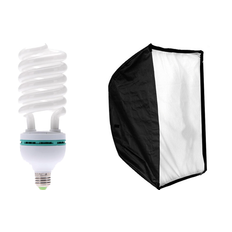 Fotostudie & Softbox lampe 135W E27 Pære 5500K Pakke