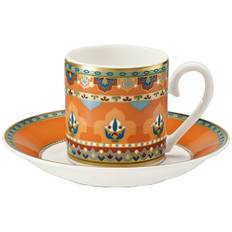 Villeroy & Boch Samarkand Mandarin Espressokop Med Underkop - Espressokopper Benporcelæn Orange - 54767-54769