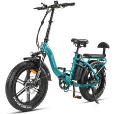 Hedatx S5 Adult Folding City Electric Bicycle 250W Motor 48V20Ah Battery 20 Inch Fat Tires Mountain E-Bike