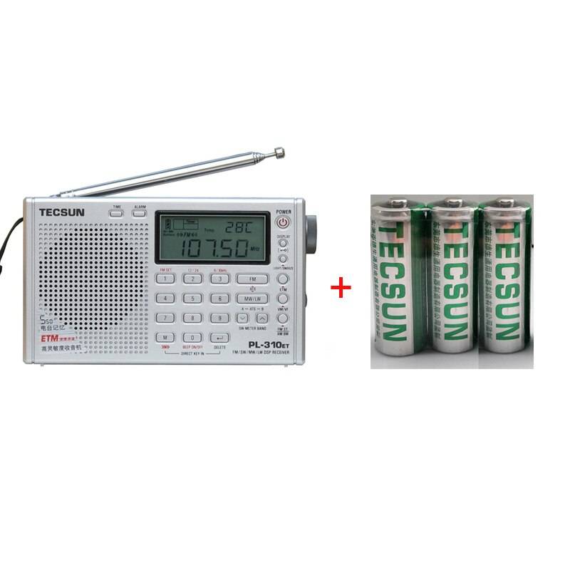 Tecsun PL-310ET Världsradio Kortvåg - Svart och laddare