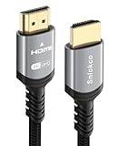 Sniokco 8K 4K HDMI 2.1 Kabel 20M 48Gbps Hög Hastighet HDMI® Kabel 0.01ms 4K 240Hz 165Hz 120Hz 8K 60Hz eARC Netflix HDCP 2.3 2.2 DTS:X HDR10+ TV Monitor Projektor Roku Sky-Q PS5 X-box Blu-ray