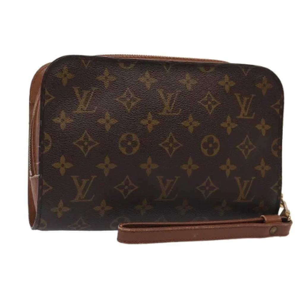 Louis Vuitton Vintage Pre-owned Canvas clutches - Vintage - Dame - Brun - ONE SIZE - Tyl