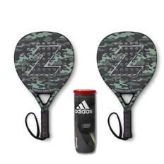 ZERV Padel-paketerbjudande (ZERV Dominate Padel Master Green Camo LTD + Adidas Speed RX)