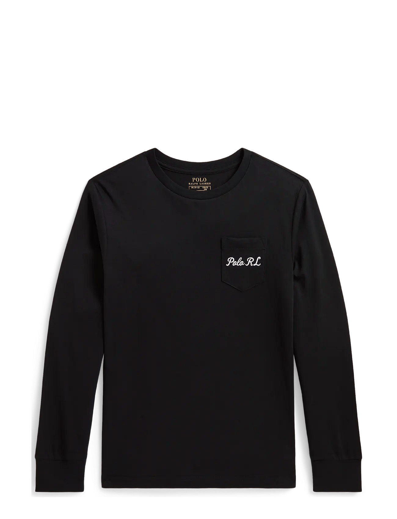 RALPH LAUREN KIDS Polo Bear Cotton Long-Sleeve Tee | Black | 132-137