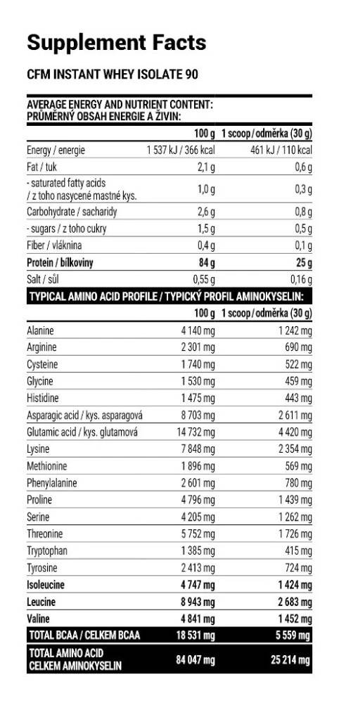 Extrifit – Iso 90 CFM Instant Whey 2000 g Vanilj