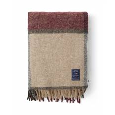 Mohairplaid ternet - red/beige/green/white