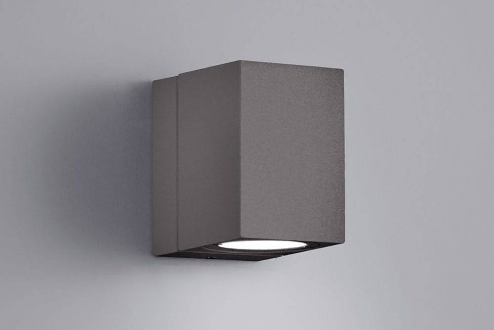 Trio Lighting Tiber LED Vägglampa antracit - Vit Fasadbelysning