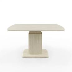Skovby SM242 / SM266 sofabord - 99 x 99 cm - Bordplade: Massiv hvidolieret eg