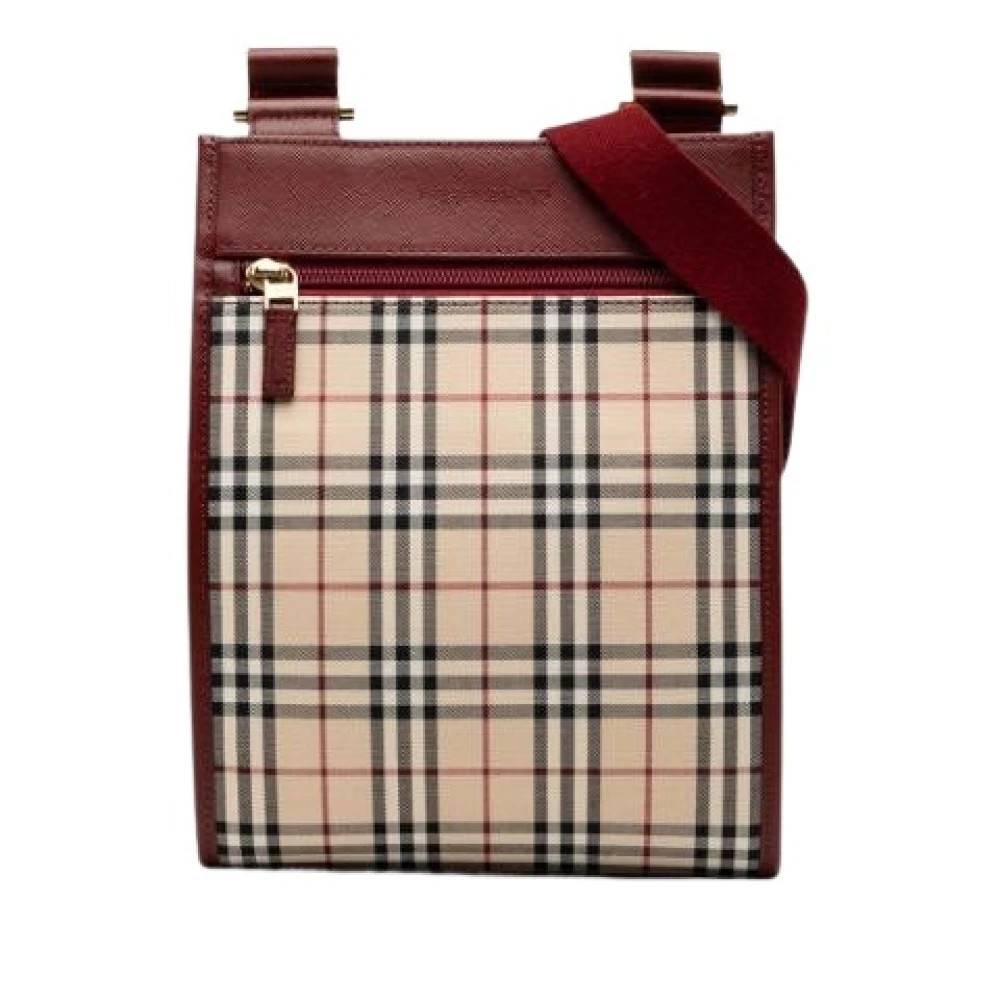 Burberry Vintage Pre-owned Canvas Crossbody Bag - Vintage - Dame - Beige - ONE SIZE - Uld