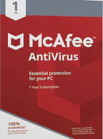 McAfee AntiVirus PC 1 Device 3 Years McAfee Key GLOBAL