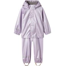 Name it - NMFDry10 regnsæt - Lilla - str. 5 år/110 cm