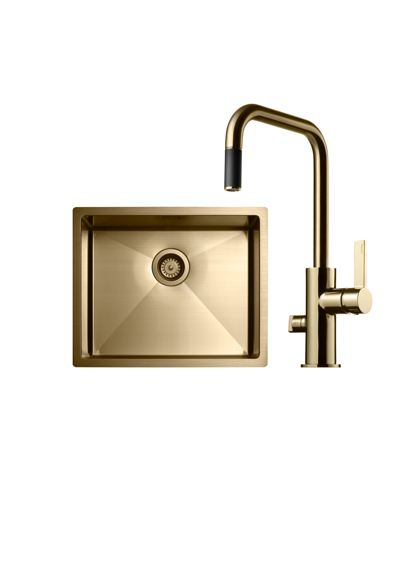 Tapwell ARM887/TA5040 PVD Mässing Köksblandare + Diskho