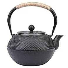 Tekanna Kinesisk gjutjärnstekanna, induktionshäll tekanna, rostfri tekanna, kaffekanna, multifunktionell liten tekanna Keramik tekanna(1,2l One Size)