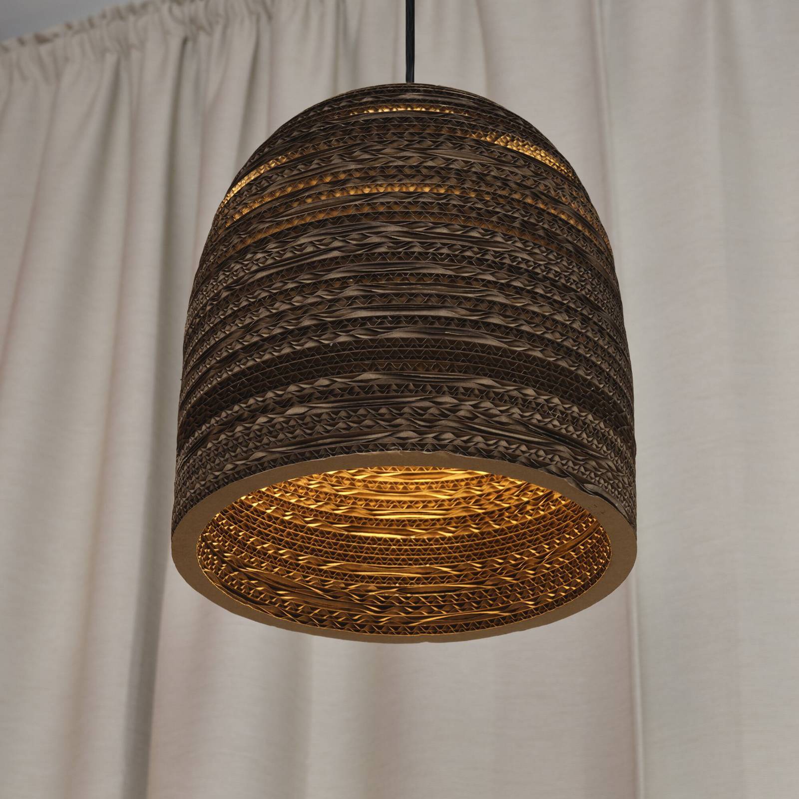 OSRAM Hänglampa BALL BELL, dimbar, Brun / rost, Vardagsrum / matsal, Papper / lunopal / lunolit, Pendellampa