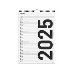 Mayland 2025 familiekalender Black & White 3 kolonner 25066520