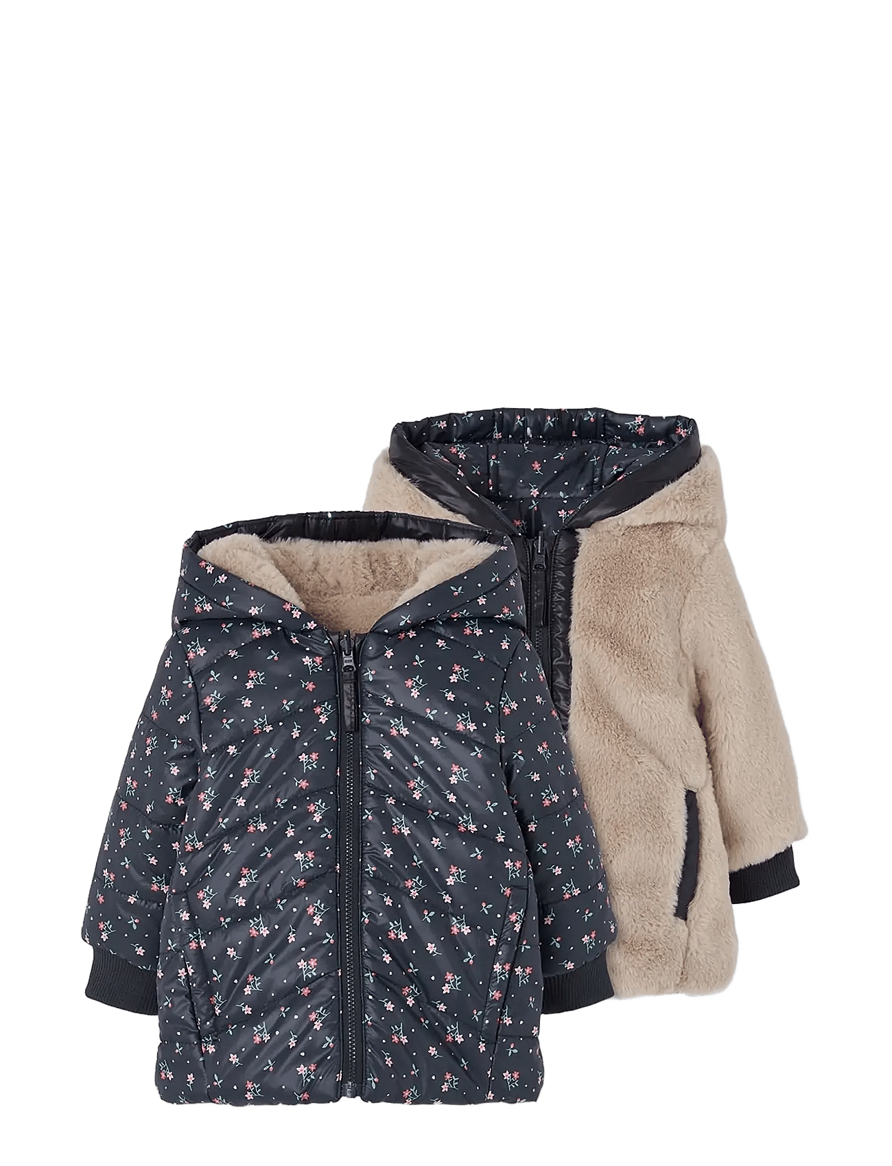 BOBOLI Reversible Technical Fabric Parka For Girl | Multi/patterned | 80