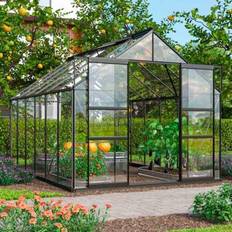 Vitavia Mars 9900 drivhus, sort, 9,9 m², 3 mm hærdet glas