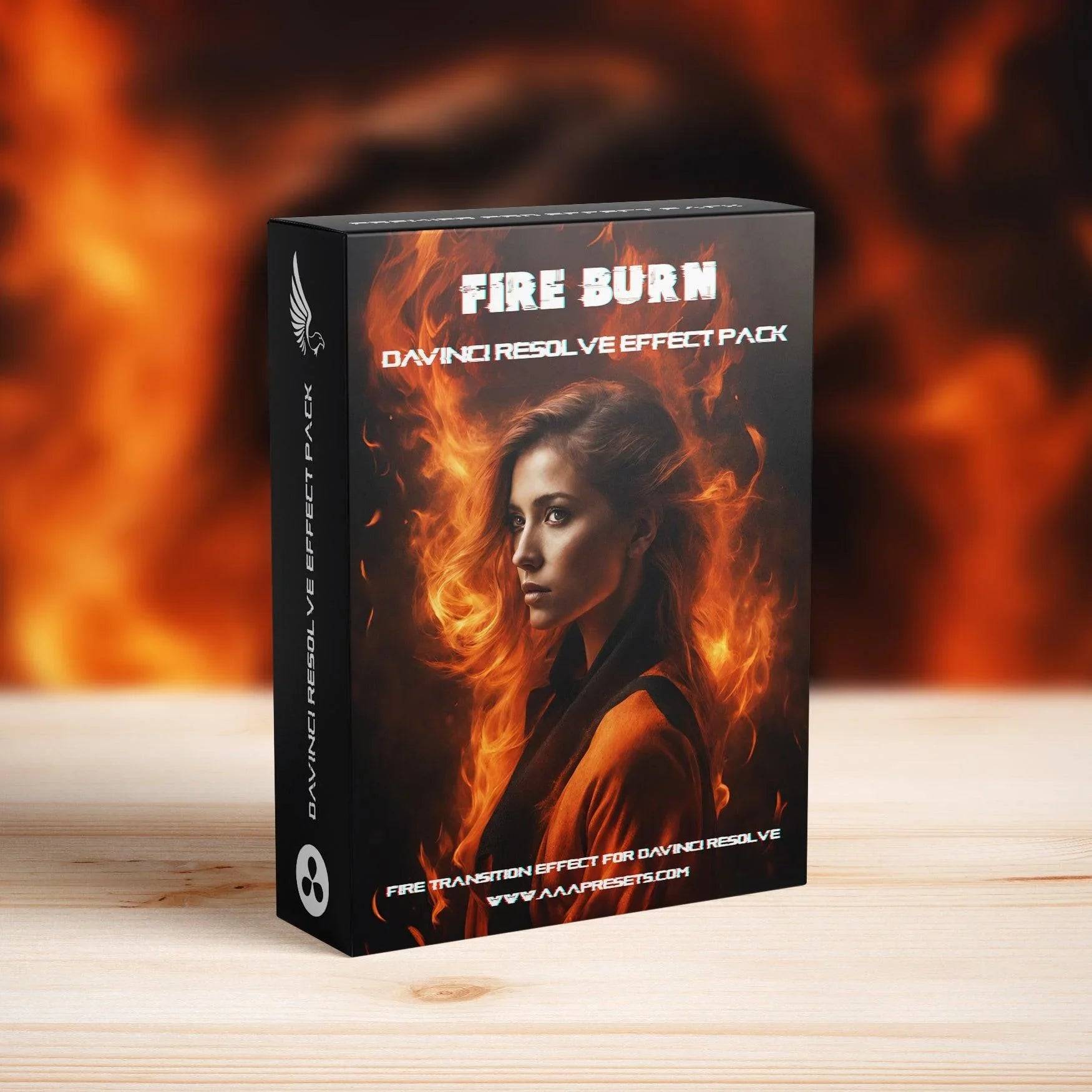 Fire Burn Transition for DaVinci Resolve - Commercial