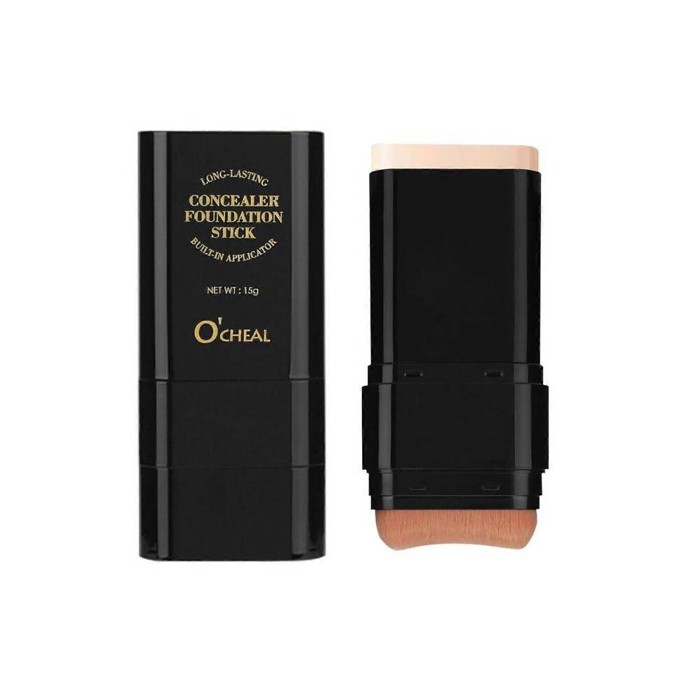 (Natural) Face Foundation Contour Stick Long-wear Lightweight Brighten Stick Blemish Contouring Face Concealer Foundation Stick