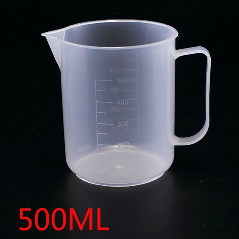 50/100/250/1000/2000/5000ml genomskinlig mätbägare av plast för att baka behållaren för flytande måttkopp - A3