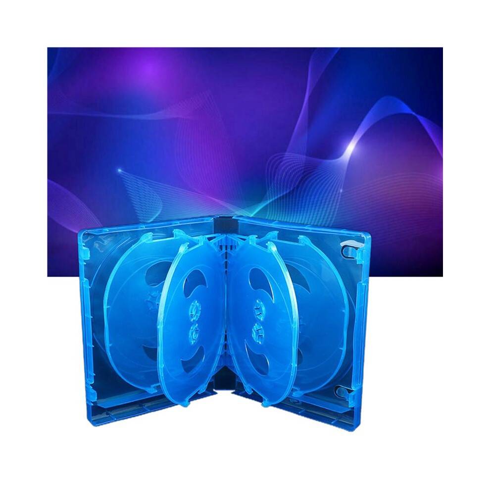3X CD Storage Box 10-Piece Pack CD Case Plastic Double-Sided CD Storage Car CD Case Thickened DVD Case,