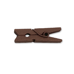 Brune Mini Tøjklemmer 20 stk 25 mm
