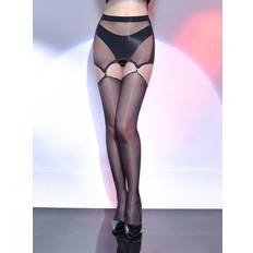 Sexy Shiny Glossy Thigh High Stockings With Garter Pantyhose Silky Tights