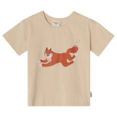 Kuling GOTS Santorini T-shirt Madelen Möllard Fox 74/80 cm  Beige  74/80 cm  Unisex