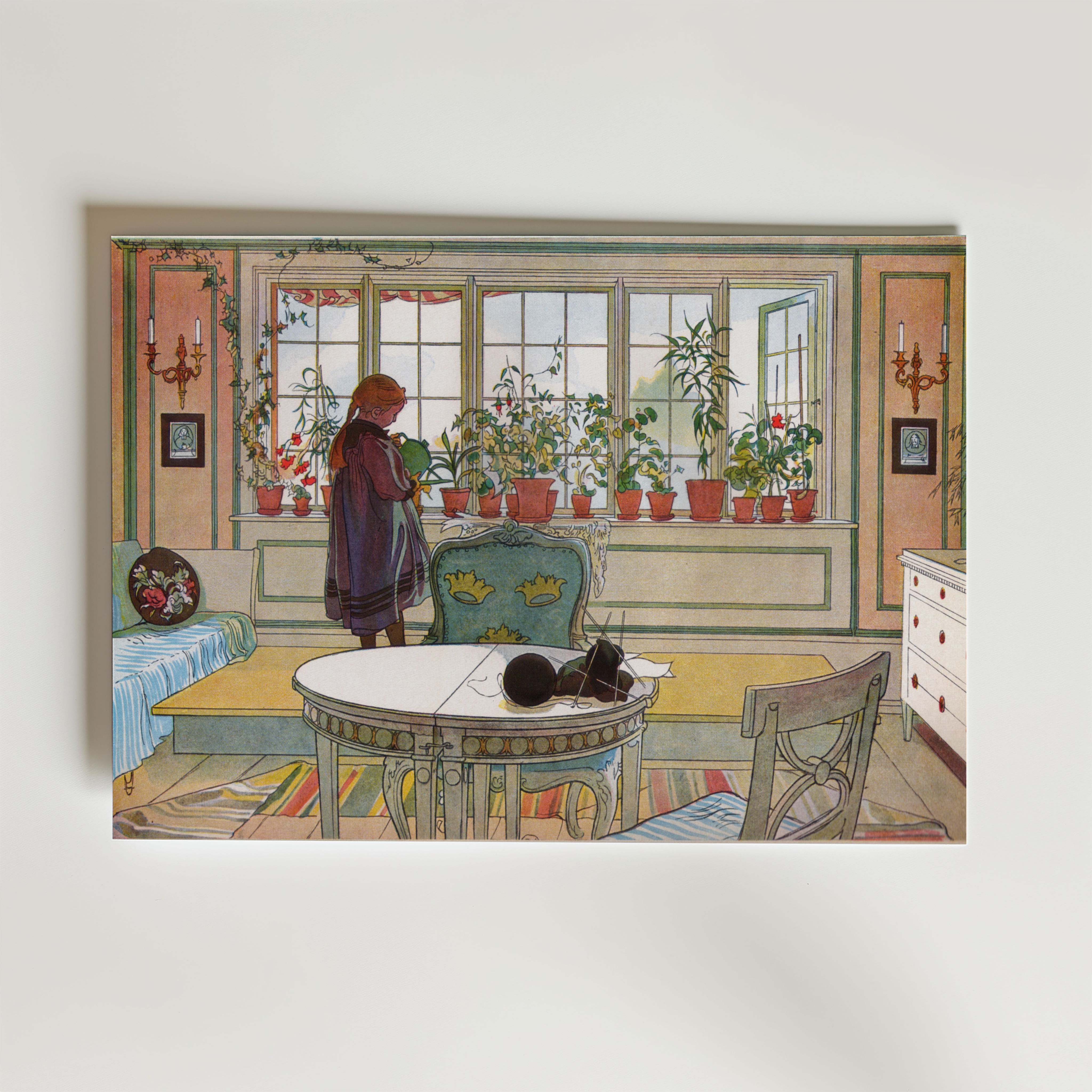 Carl Larsson Blomsterf�nstret 1894 Poster - Fine Art Poster 70x100 cm