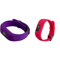 Garmin Vivofit 3/JR/JR 2 Silicone Rem i Lilla og Pink