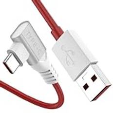 USB C-kabel för OnePlus 11 10 8 Pro, USB C laddningskabel 90 graders vinkel Dash Charge kabel 1,8 m/6 fot Warp Charge laddningskabel USB typ C snabbladdning datakabel för OnePlus Nord 2T 2 10 Pro CE 2