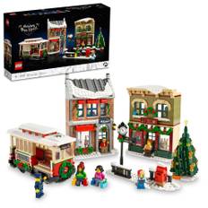 LEGO Holiday Main Street Building Set 10308 for Adults and Families Christmas Village Building Kit Holiday Display Set with Tram and 6 Minifigures to
